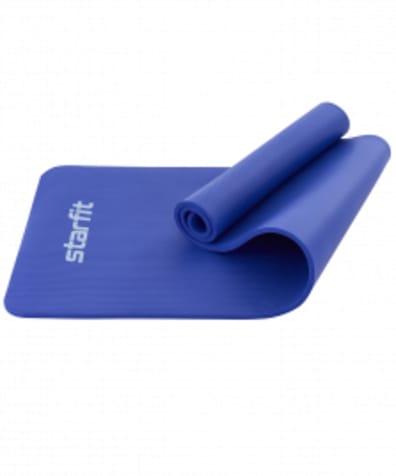 Коврик для йоги и фитнеса FM-301, NBR, 183x61x1,2 см, темно-синий оптом. Производитель, официальный поставщик и дистрибьютор ковриков для фитнеса.