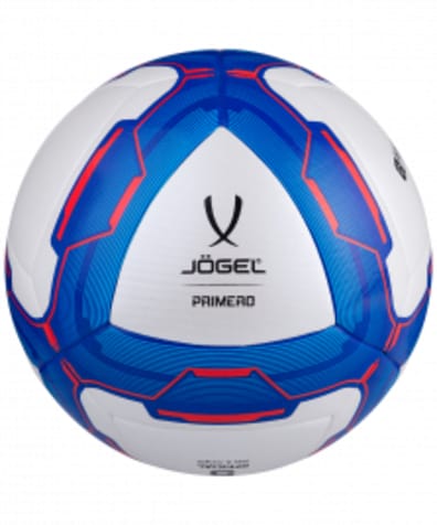 Мяч футбольный Primero №4, белый/синий/красный оптом. Производитель, официальный поставщик и дистрибьютор футбольных мячей.