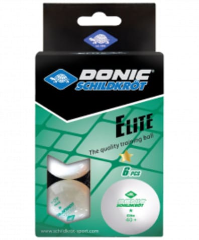Мяч для настольного тенниса 1* Elite, белый 6 шт. оптом. Производитель, официальный поставщик и дистрибьютор мячей для настольного тенниса.