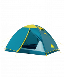 Палатка двухместная Hiking Brio 2, бирюзовый