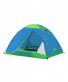Палатка трехместная Hiking Brio 3, голубой
