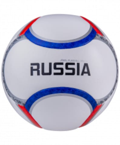 Мяч футбольный Flagball Russia №5, белый оптом. Производитель, официальный поставщик и дистрибьютор футбольных мячей.