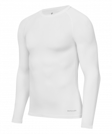 Футболка компрессионная с длинным рукавом PerFormDRY Baselayer LS Tee, белый оптом. Производитель, официальный поставщик и дистрибьютор спортивного белья.