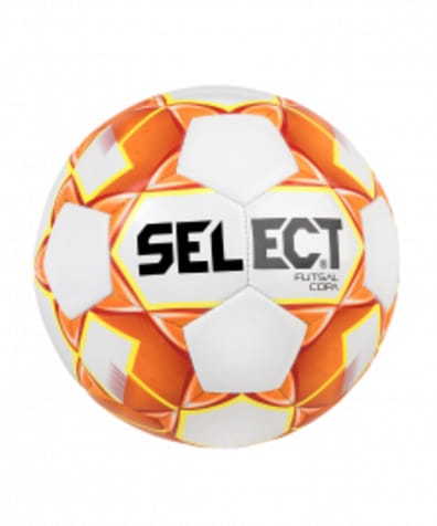 Мяч футзальный Futsal Copa №4, белый/оранжевый/желтый оптом. Производитель, официальный поставщик и дистрибьютор футзальных мячей.