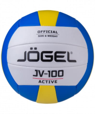 Мяч волейбольный JV-100, синий/желтый оптом. Производитель, официальный поставщик и дистрибьютор волейбольных мячей.