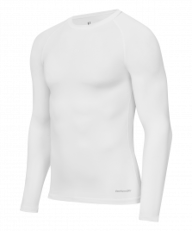 Футболка компрессионная с длинным рукавом PerFormDRY Baselayer LS Tee, белый оптом. Производитель, официальный поставщик и дистрибьютор спортивного белья.