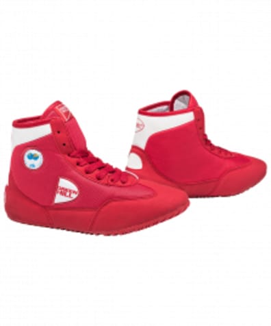 Обувь для борьбы GWB-3052/GWB-3055, красный/белый оптом. Производитель, официальный поставщик и дистрибьютор обуви для единоборств.
