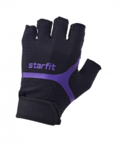 Перчатки для фитнеса WG-103, черный/фиолетовый оптом. Производитель, официальный поставщик и дистрибьютор перчаток для фитнеса.