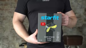 Ролик для пресса STARFIT RL-108, складной, черно-зеленый