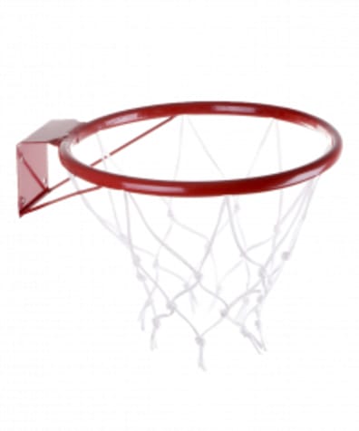 Кольцо баскетбольное №5, с сеткой, d=380 мм оптом. Производитель, официальный поставщик и дистрибьютор баскетбольных колец.