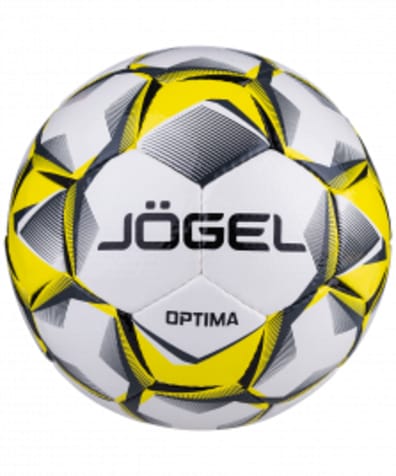 Мяч футзальный Optima №4, белый/черный/желтый оптом. Производитель, официальный поставщик и дистрибьютор футзальных мячей.