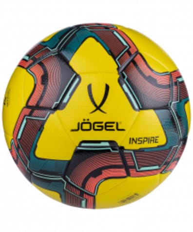 Мяч футзальный Inspire №4, желтый/черный/красный оптом. Производитель, официальный поставщик и дистрибьютор футзальных мячей.
