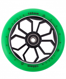 Колесо для трюкового самоката Clover Green 125 мм оптом. Производитель, официальный поставщик и дистрибьютор трюковых самокатов.