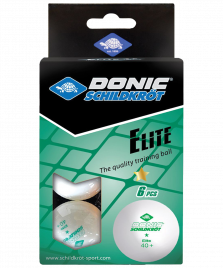 Мяч для настольного тенниса 1* Elite, белый 6 шт. оптом. Производитель, официальный поставщик и дистрибьютор мячей для настольного тенниса.