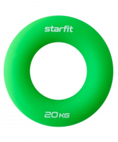 Эспандер кистевой ES-404 Кольцо, 20 кг, силикагель, зеленый оптом. Производитель, официальный поставщик и дистрибьютор эспандеров кистевых.