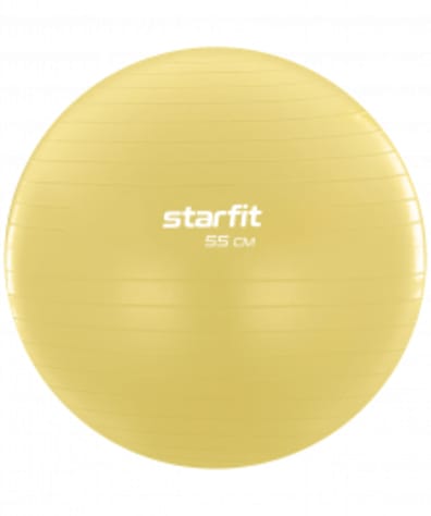 Фитбол GB-108 антивзрыв, 900 гр, желтый пастель, 55 см оптом. Производитель, официальный поставщик и дистрибьютор гимнастических мячей.