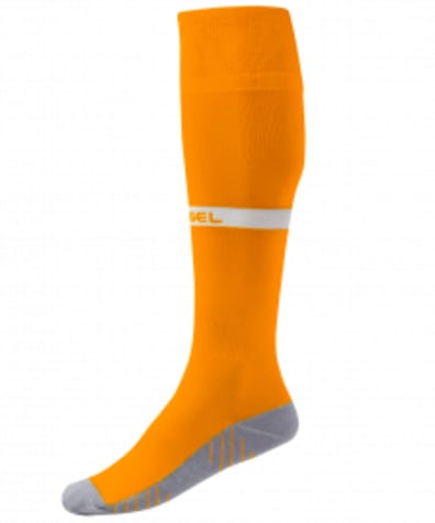 Гетры футбольные CAMP ADVANCED SOCKS, оранжевый/белый оптом. Производитель, официальный поставщик и дистрибьютор футбольных гетр.