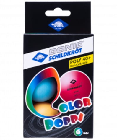 Мяч для настольного тенниса Colour Popps Poly, 6 шт. оптом. Производитель, официальный поставщик и дистрибьютор мячей для настольного тенниса.
